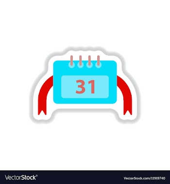 In paper sticker style vector image