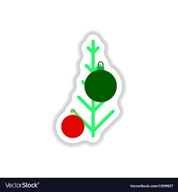 In paper sticker style vector image