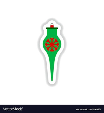 In paper sticker style vector image