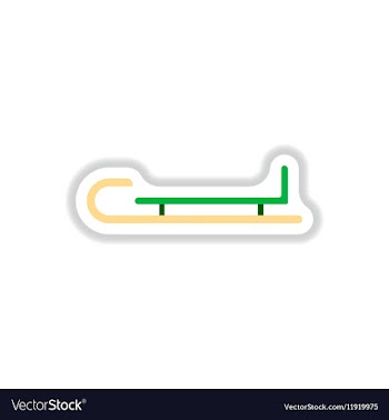 In paper sticker style vector image
