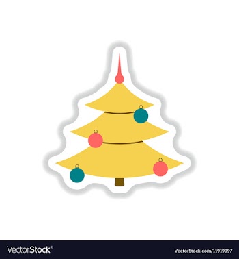 In paper sticker style vector image