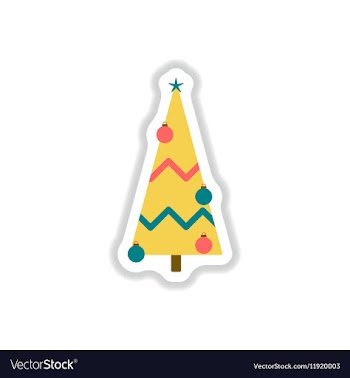 In paper sticker style vector image