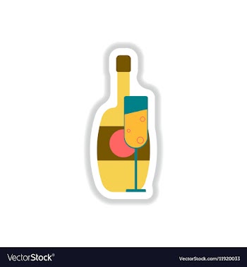 In paper sticker style vector image