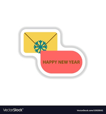 In paper sticker style vector image