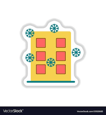 In paper sticker style vector image