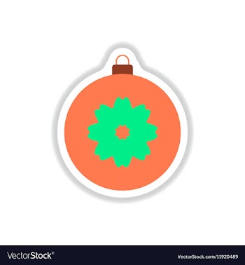 In paper sticker style vector image