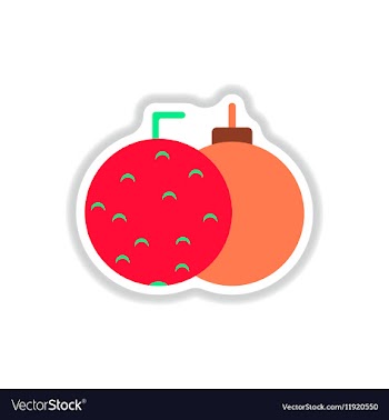 In paper sticker style vector image