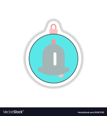 In paper sticker style vector image
