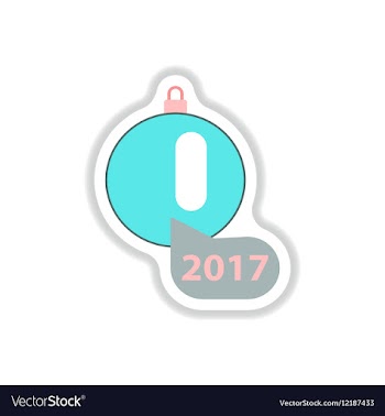 In paper sticker style vector image