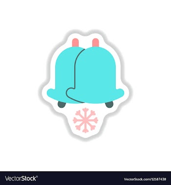 In paper sticker style vector image