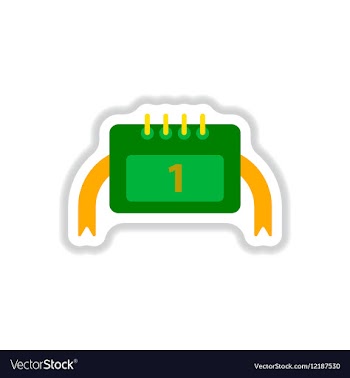 In paper sticker style vector image
