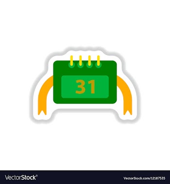 In paper sticker style vector image