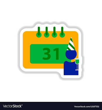 In paper sticker style vector image