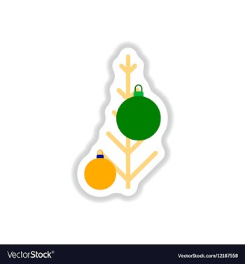 In paper sticker style vector image