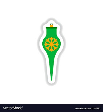 In paper sticker style vector image