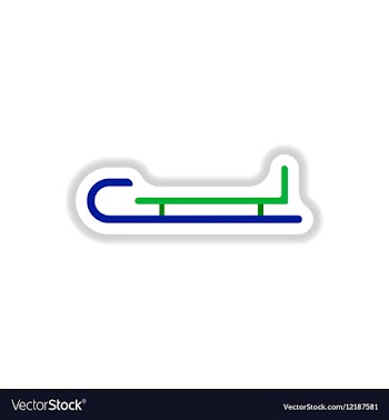 In paper sticker style vector image