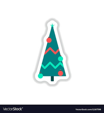 In paper sticker style vector image