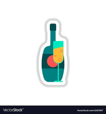 In paper sticker style vector image