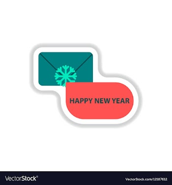 In paper sticker style vector image