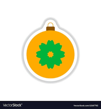 In paper sticker style vector image