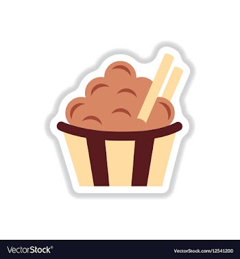 In paper sticker style vector image