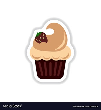 In paper sticker style vector image