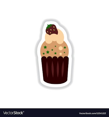 In paper sticker style vector image