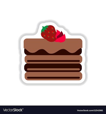 In paper sticker style vector image