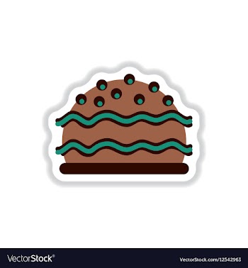 In paper sticker style vector image