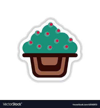 In paper sticker style vector image