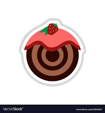 In paper sticker style vector image
