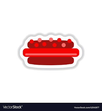 In paper sticker style vector image