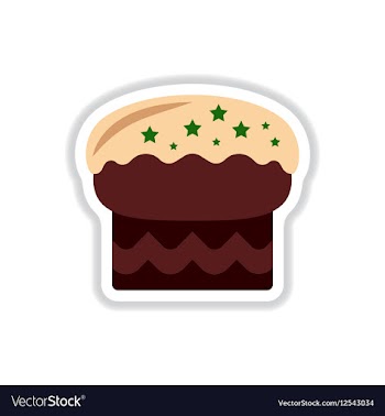 In paper sticker style vector image