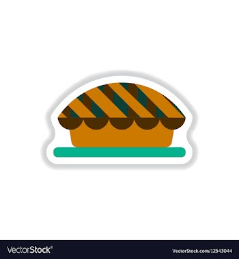 In paper sticker style vector image