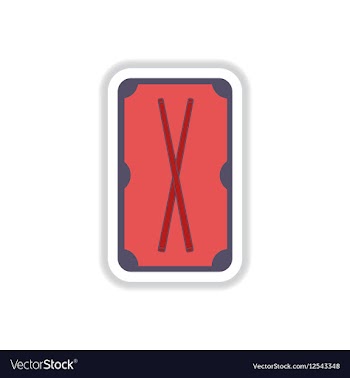In paper sticker style vector image