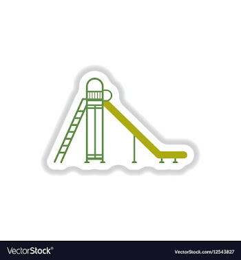 In paper sticker style vector image