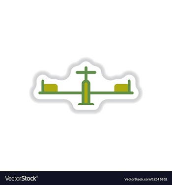 In paper sticker style vector image
