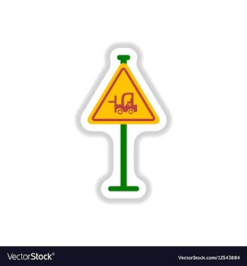 In paper sticker style vector image