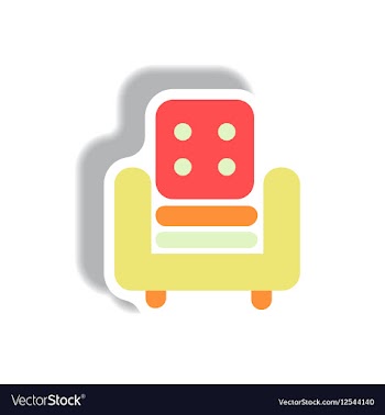In paper sticker style vector image