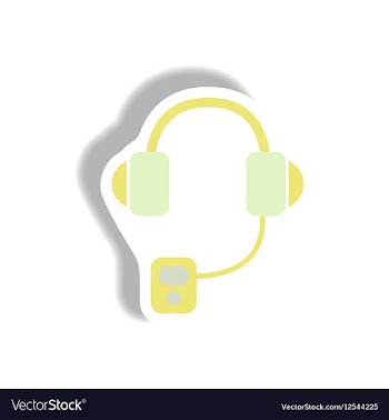 In paper sticker style vector image