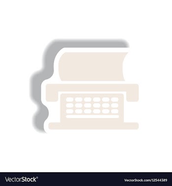 In paper sticker style vector image