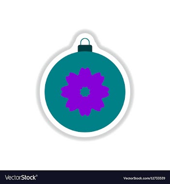 In paper sticker style vector image