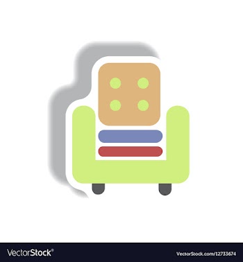 In paper sticker style vector image