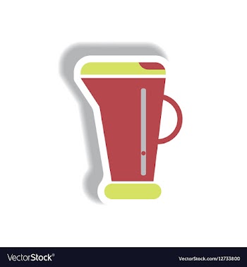 In paper sticker style vector image