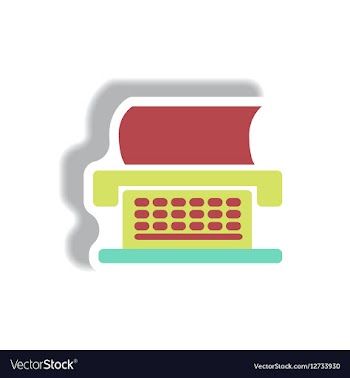 In paper sticker style vector image