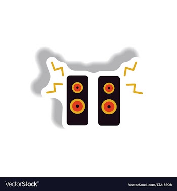 In paper sticker style vector image