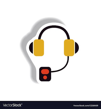 In paper sticker style vector image