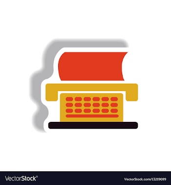 In paper sticker style vector image