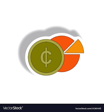 In paper sticker style vector image