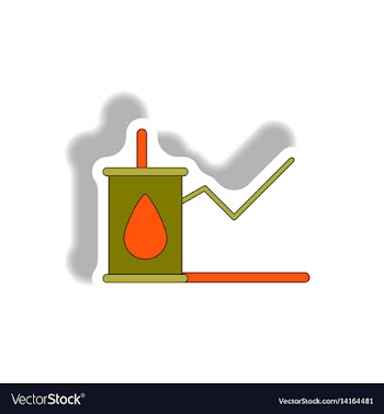 In paper sticker style vector image